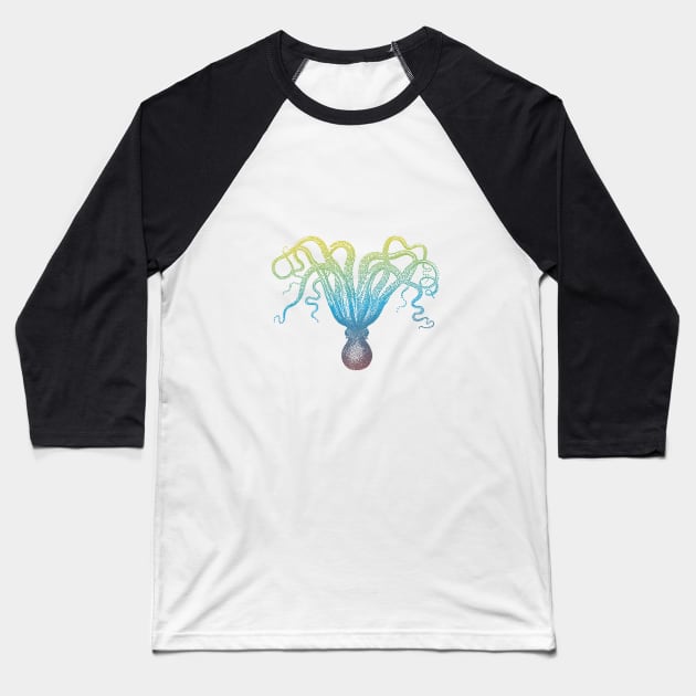 colorful octopus drawing Baseball T-Shirt by beakraus